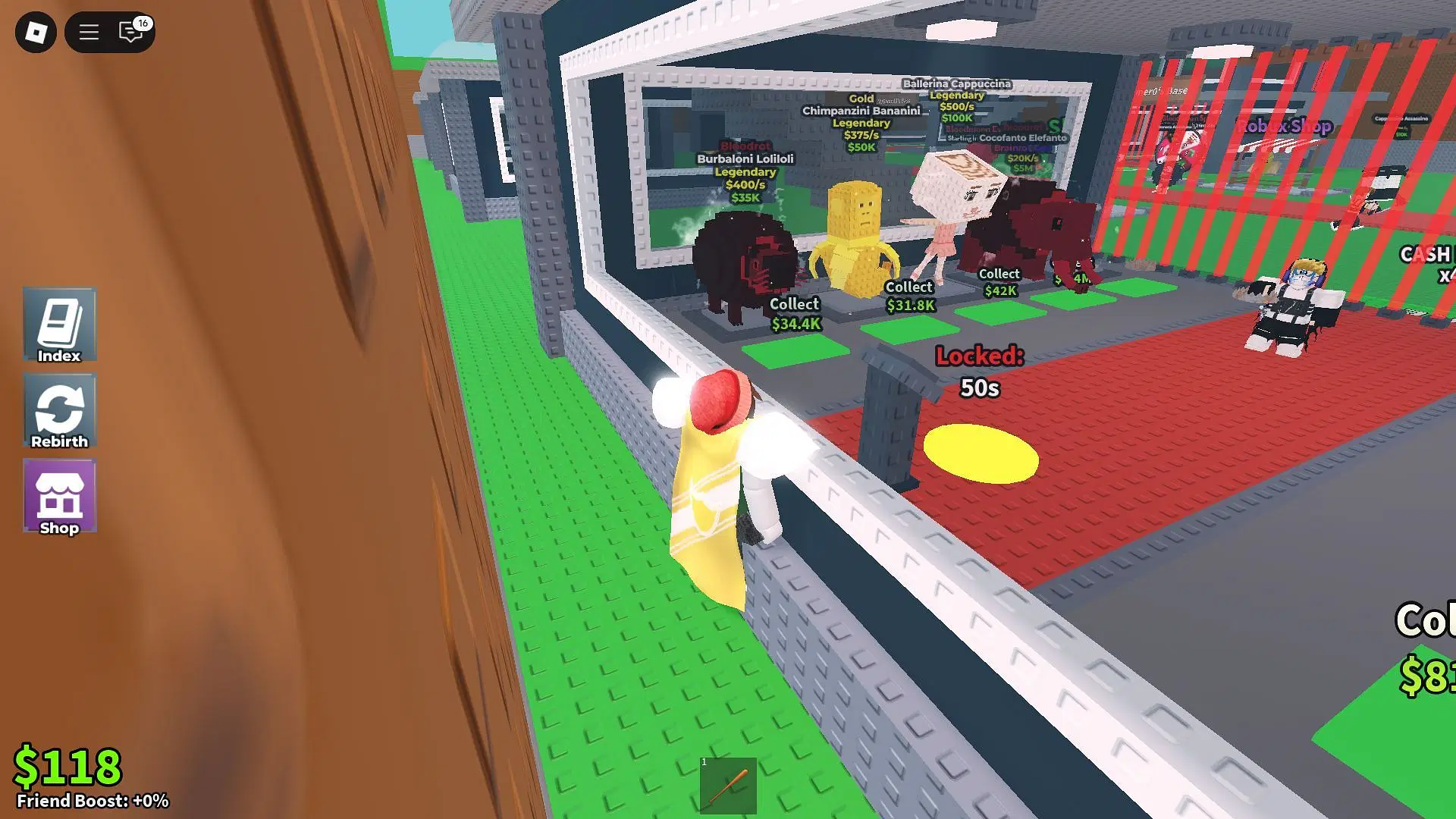 steal a brainrot web strategy and base management screen